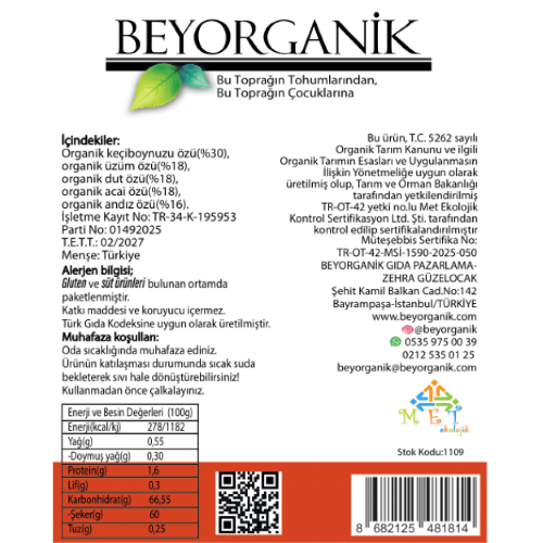 Organik Bey-Öz Mix (260 gr) Beyorganik