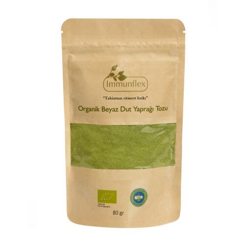 Organik Beyaz Dut Yaprağı Tozu (80 gr) İmmunflex