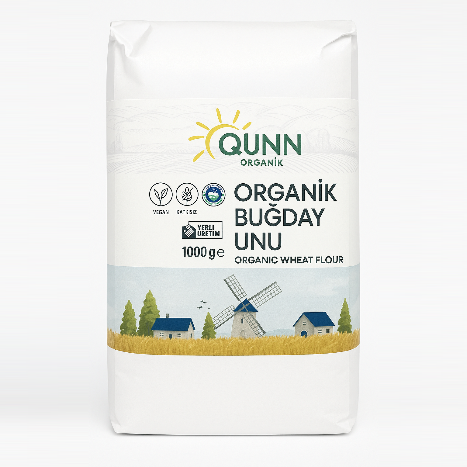 Organik Beyaz Un (1000 GR ) Qünn