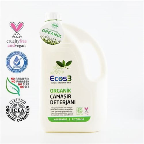 Organik Çamaşır Deterjanı (2500 ml) Ecos3