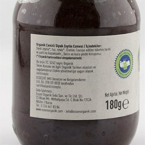 Organik Cevizli Zeytin Ezmesi (180 gr) Essen