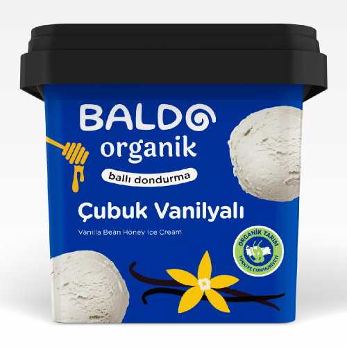 Organik Çubuk Vanilyalı Dondurma (400 gr) Baldo