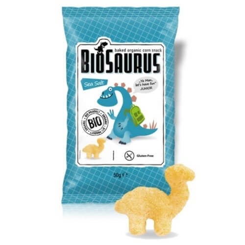 Organik Deniz Tuzlu Mısır Cipsi (50 gr) Biosaurus