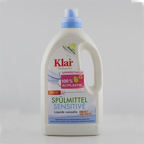 Organik Elde Bulaşık Yıkama Sıvısı, Kokusuz (1,5 litre) Klar