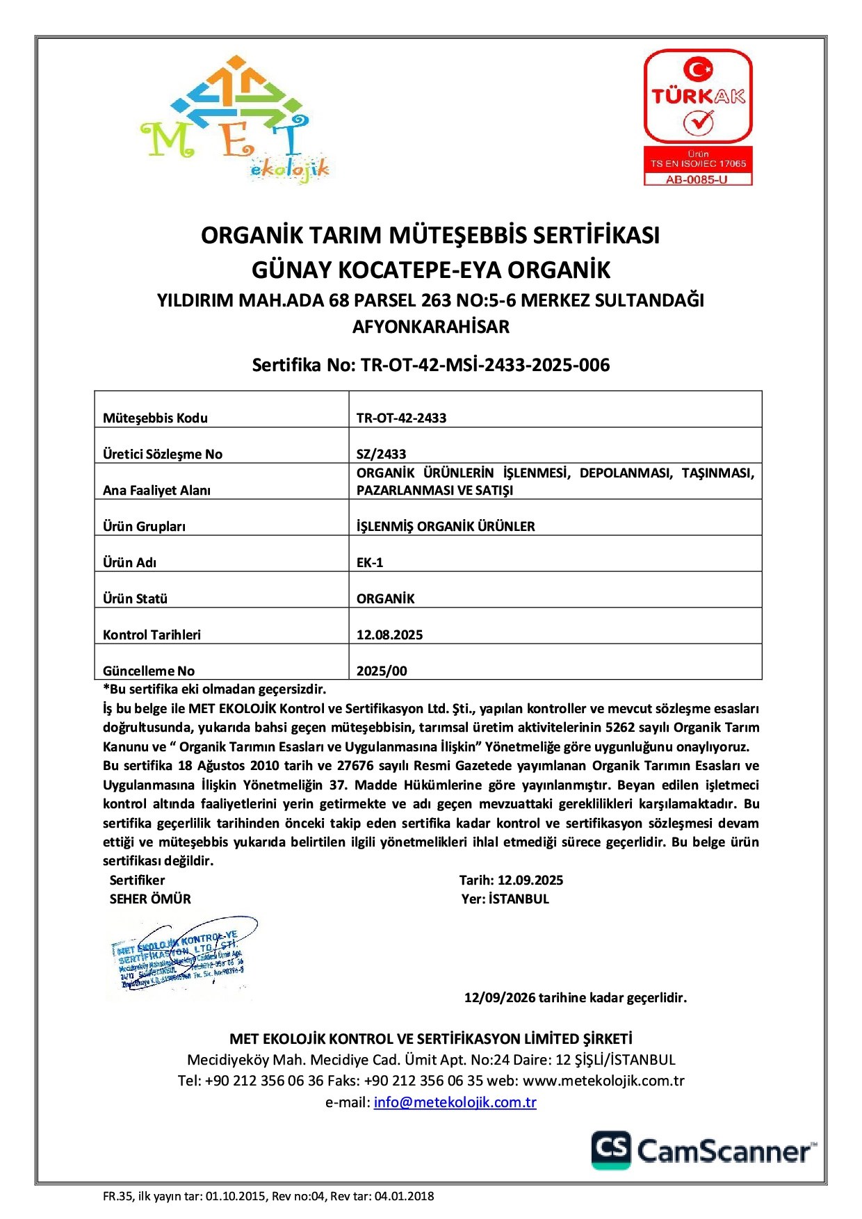 Organik Elma Balkabak Püresi ( 100 Gr) Eya Organik