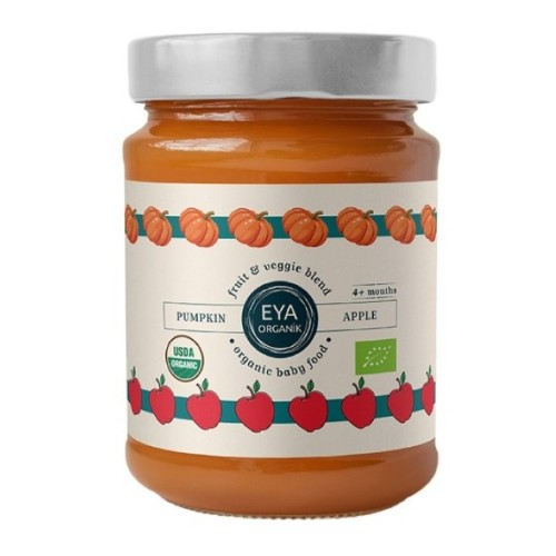 Organik Elma Balkabak Püresi ( 100 Gr) Eya Organik
