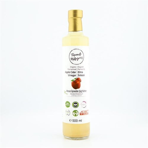 Organik Fermente Elma Sirkesi (500 ml) Fermente Mutfağım