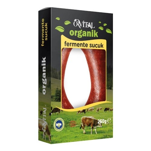 Organik Fermente Sucuk, (250 gr) Orvital