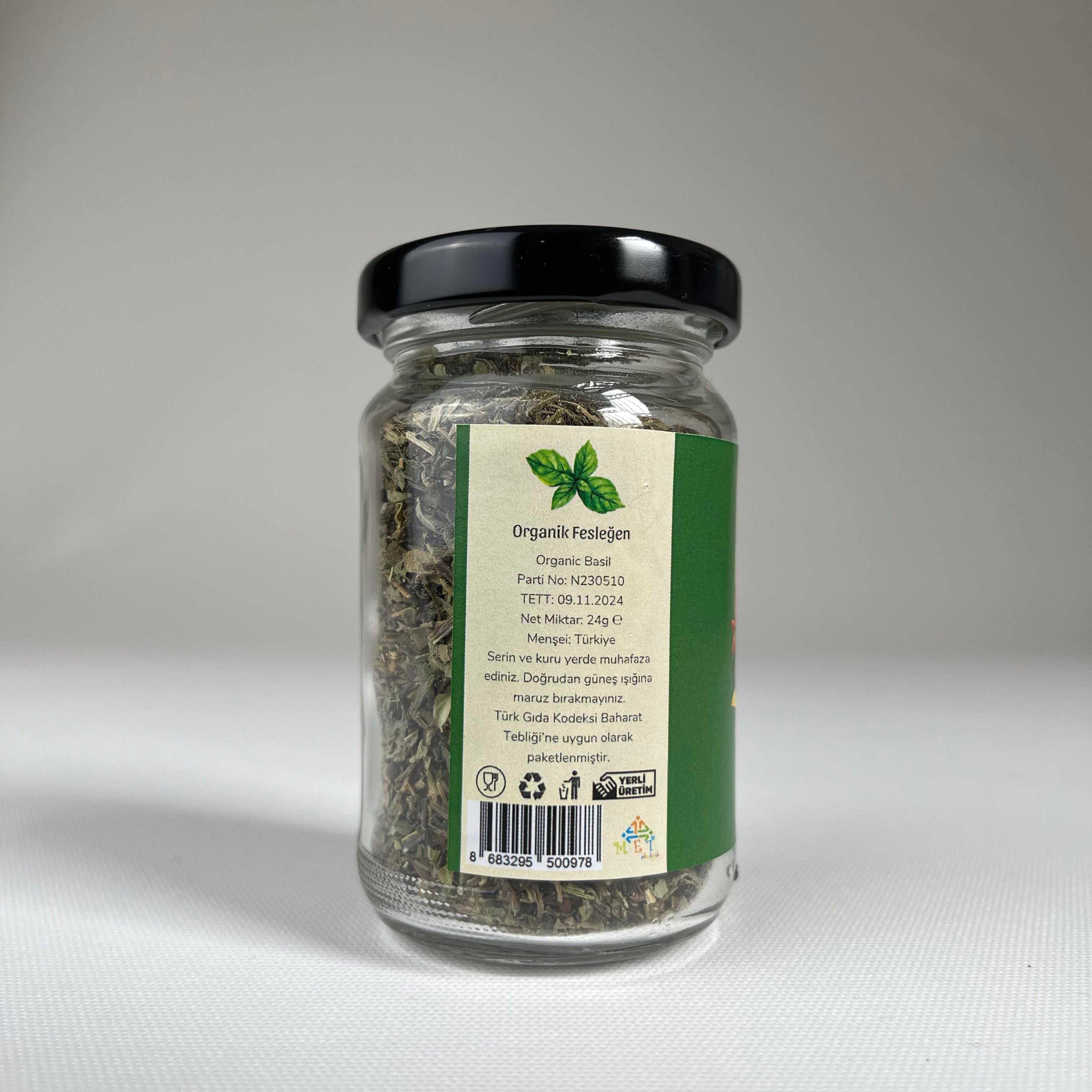 Organik Fesleğen (24 gr) Doğal Bi'Market