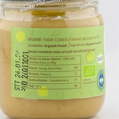 Organik Fındık Ezmesi (180 gr) Mandel