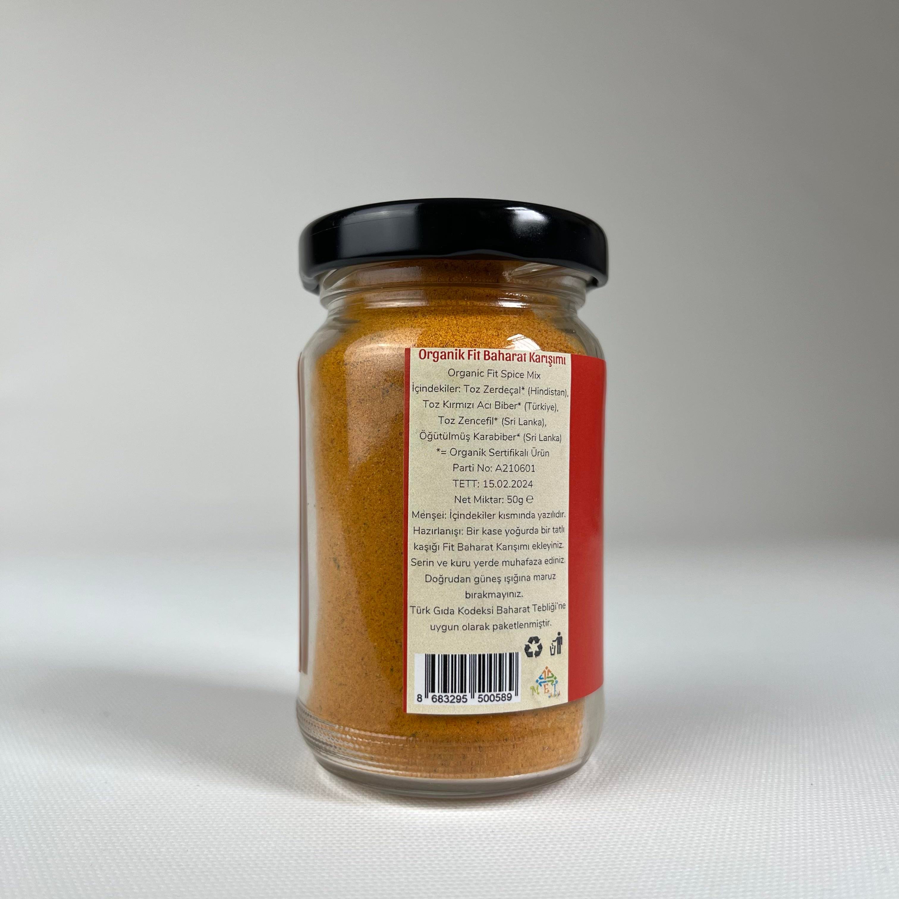 Organik Fit Baharat Karışımı (50 gr) Doğal Bi'Market