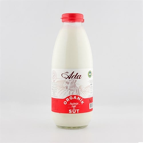 Organik Günlük Pastörize Süt, Ada (1 Litre)