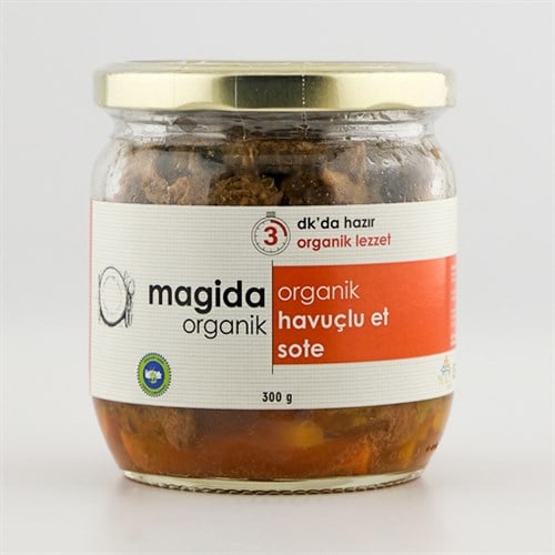 Organik Havuçlu Et Sote (300 gr) Magida
