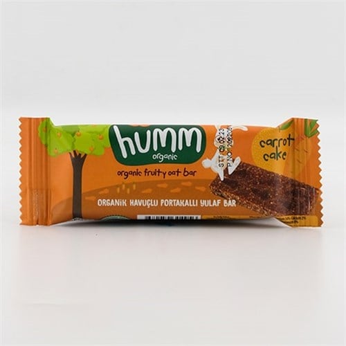 Organik Havuçlu Portakallı Yulaf Bar (27gr) Humm