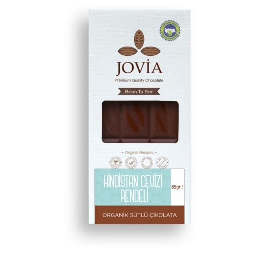 Organik Hindistan Cevizi Rendeli Sütlü Çikolata (85 gr) Jovia