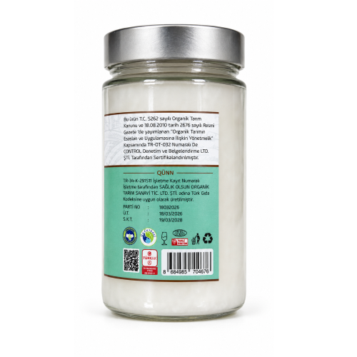 Organik Hindistancevizi Yağı (300 ml) Qünn