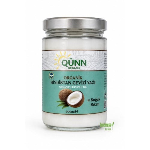 Organik Hindistancevizi Yağı (300 ml) Qünn