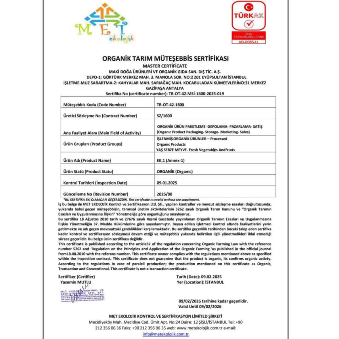 Organik İncir (500 gr) Organicasa