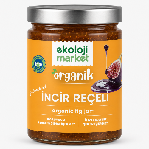 Organik İncir Reçeli (380 gr) Ekoloji Market