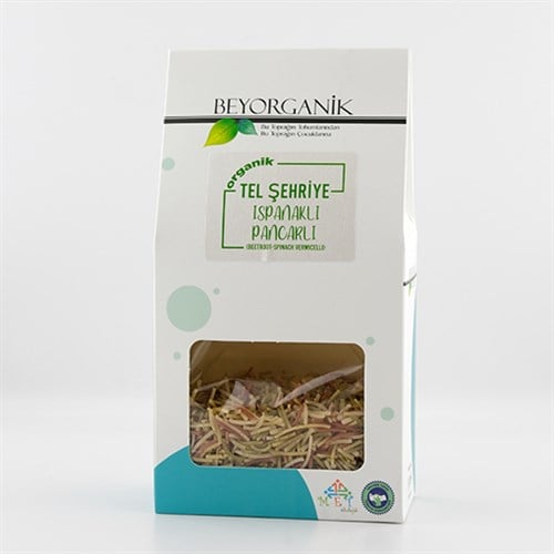 Organik Ispanaklı Pancarlı Tel Şehriye, Kutu (150 gr) Beyorganik