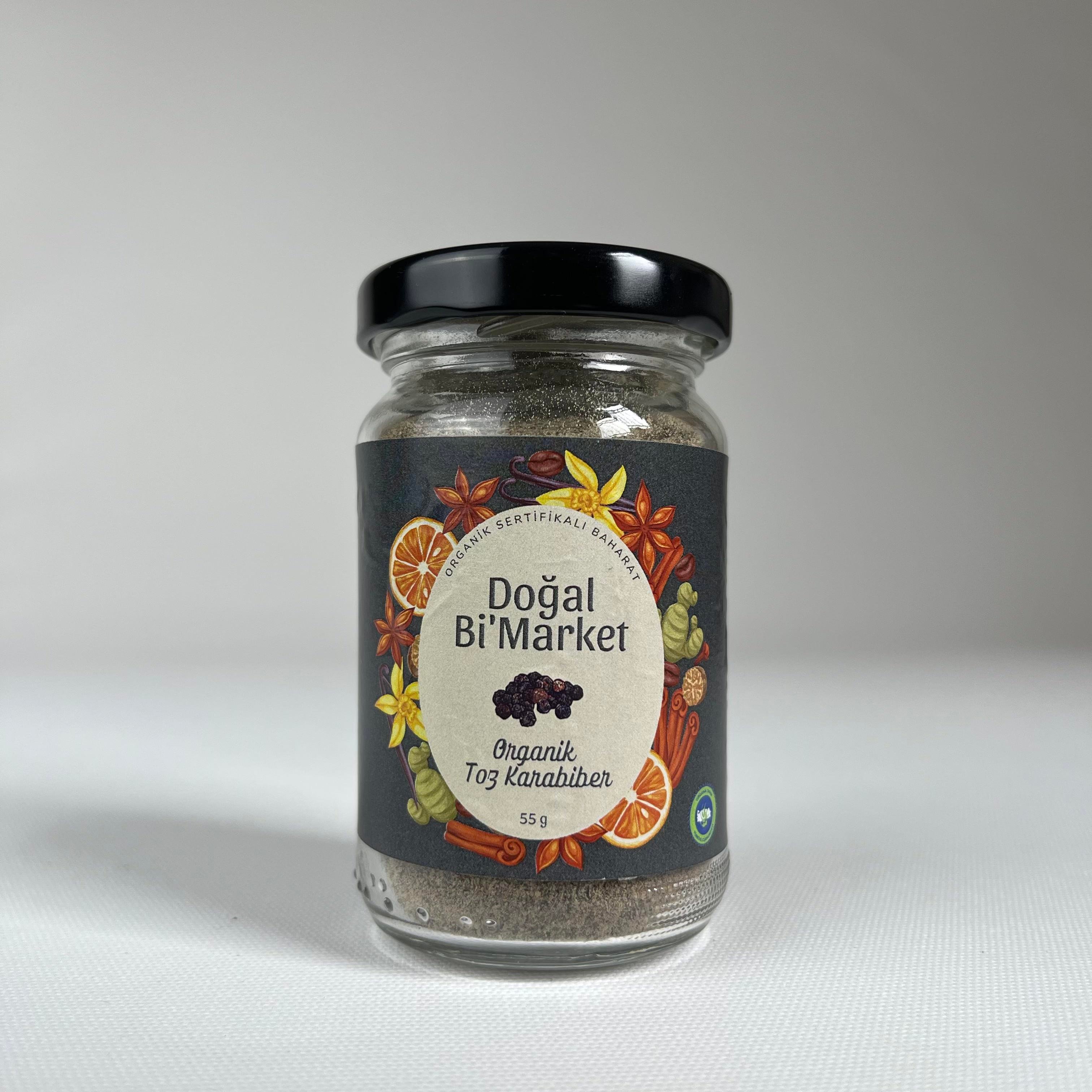 Organik Karabiber Tozu (55 gr) Doğal Bi'Market