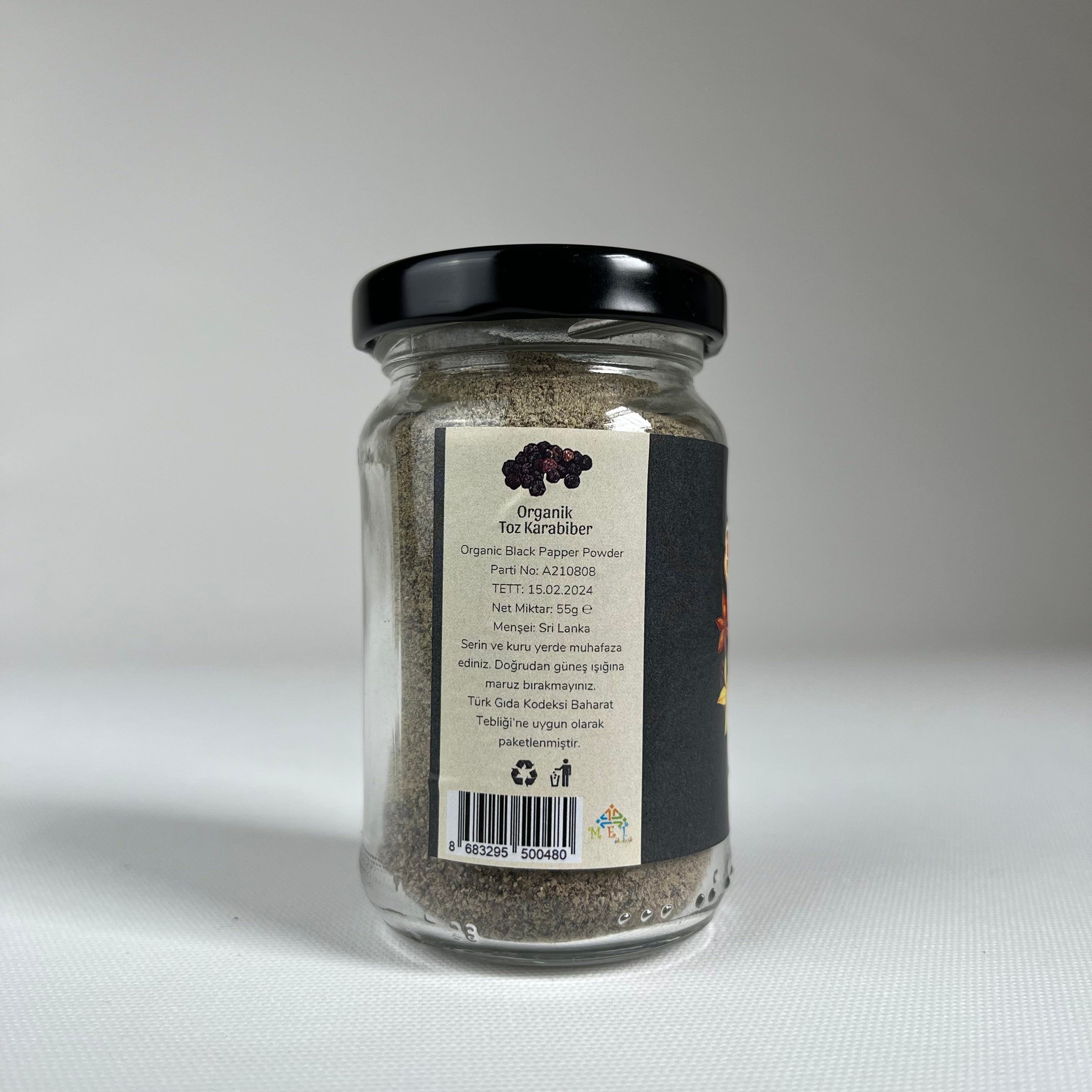 Organik Karabiber Tozu (55 gr) Doğal Bi'Market