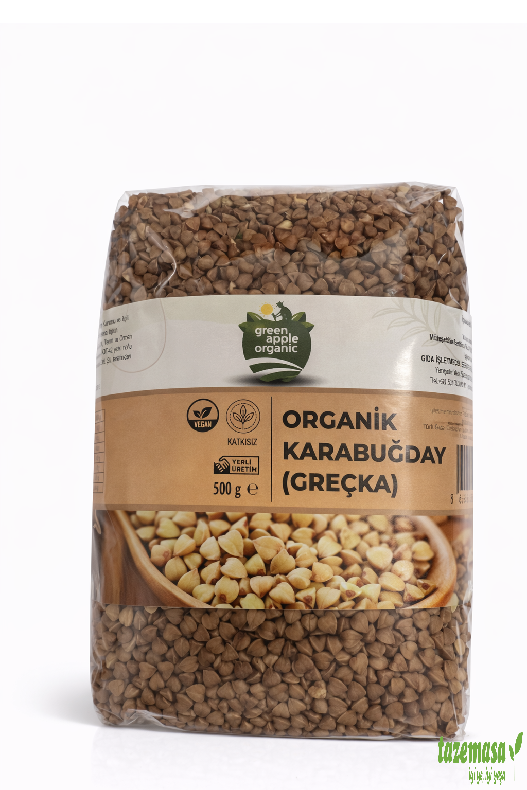 Organik Karabuğday Kavrulmuş ( 500 Gr ) Green Apple