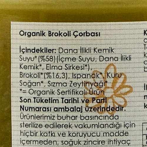 Organik Kemik Suyuna Brokoli Çorbası (160 ml) Magida