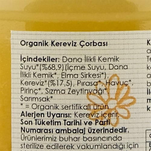 Organik Kemik Suyuna Kereviz Çorbası (160 ml) Magida