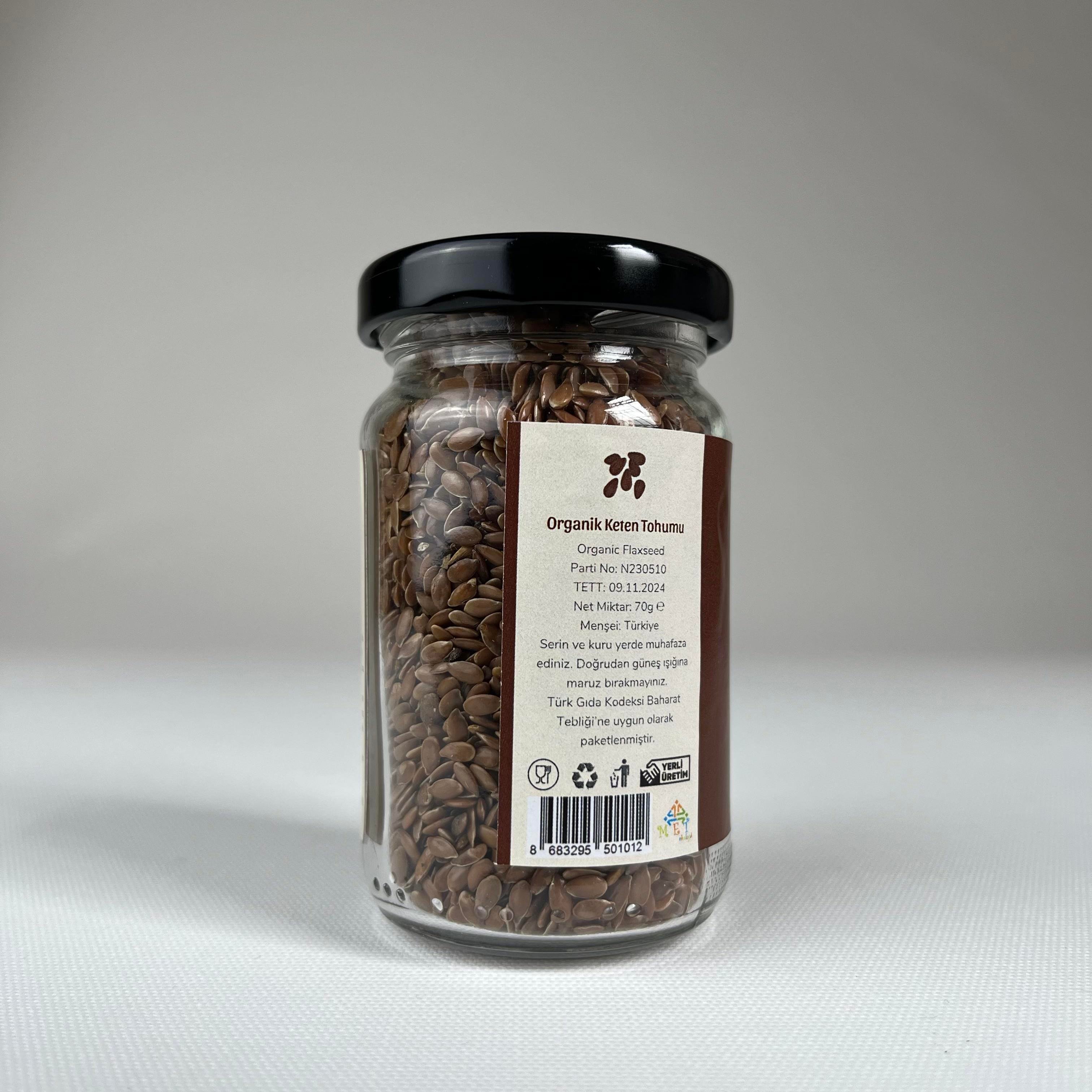 Organik Keten Tohumu (70 gr) Doğal Bi'Market