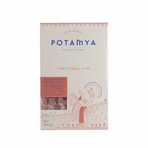 Organik Kırmızı Mercimek Fusilli (320 gr) Potamya