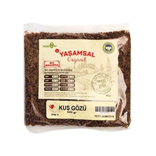 Organik Kuş Gözü Makarna (500 gr) Yaşamsal Organik