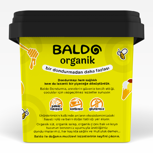 Organik Limonlu Dondurma (400 gr) Baldo