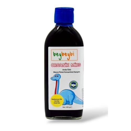 Organik Miks Baby, Minik Dinozor Gücü +1 Yaş Şurup (200 ml) Beyorganik(Pestisit ve Aflatoksin Analizli)