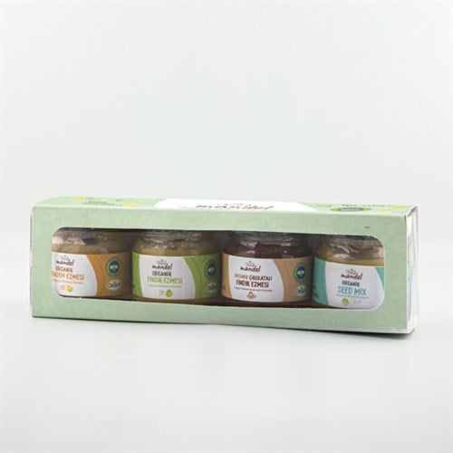 Organik Mini Ezme Seti (4x30 gr) Mandel