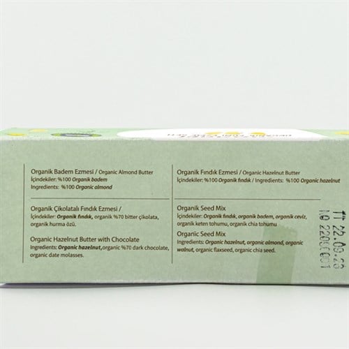 Organik Mini Ezme Seti (4x30 gr) Mandel