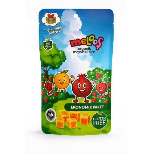 Organik Mini Karışık Meyveli Lokum (100 gr) Green Apple