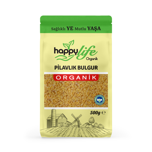 Organik Pilavlık Bulgur (500 gr) Happy Life