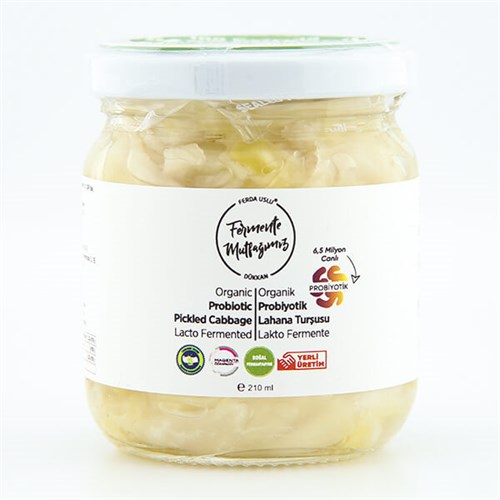Organik Probiyotik Lahana Turşusu (210 ml) Fermente Mutfağım