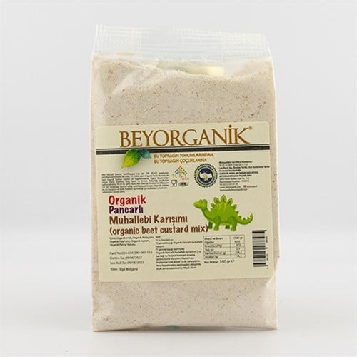 Organik Probiyotikli Pancarlı Muhallebi Karışımı (160 gr) Beyorganik