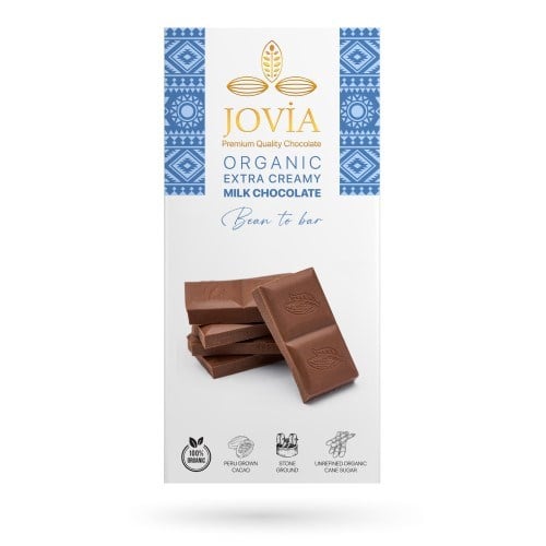 Organik Sade Sütlü Çikolata (85 gr) Jovia