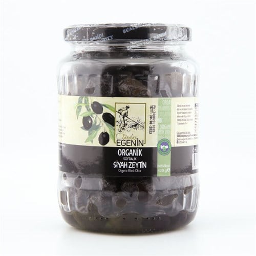 Organik Siyah Zeytin (420 gr) Egenin