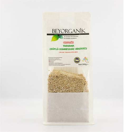 Organik Sütlü Bebek Tarhanası Probiyotik-Domatessiz ve Bibersiz (300 gr) Beyorganik