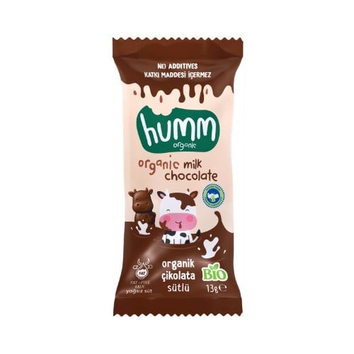 Organik Sütlü Çikolata (13 gr) Humm