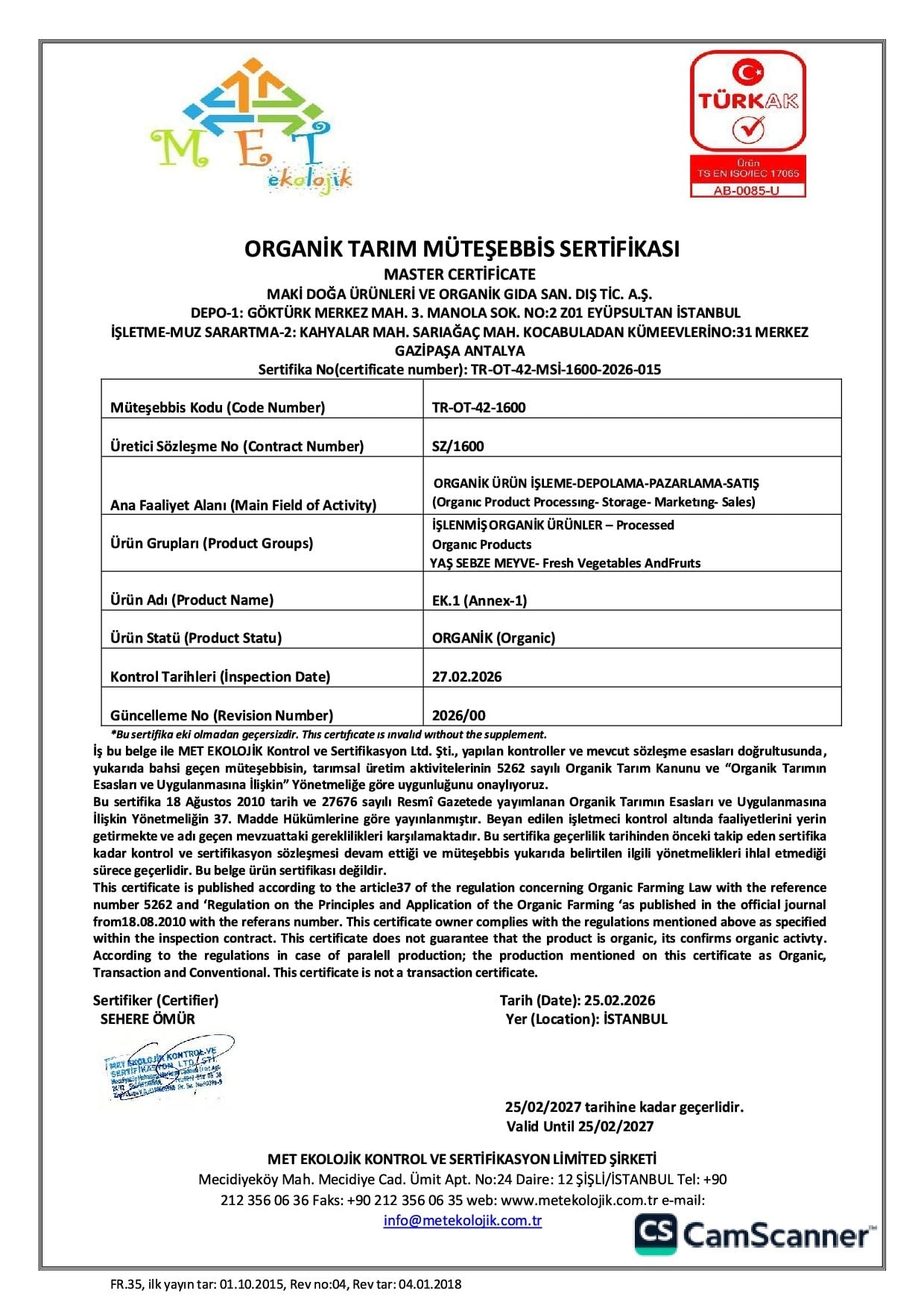 Organik Tahin (300 gr) Organicasa