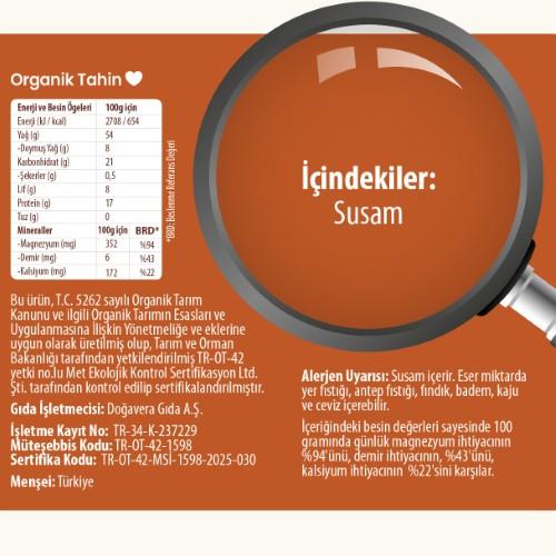 Organik Tahin (300 gr) Wefood