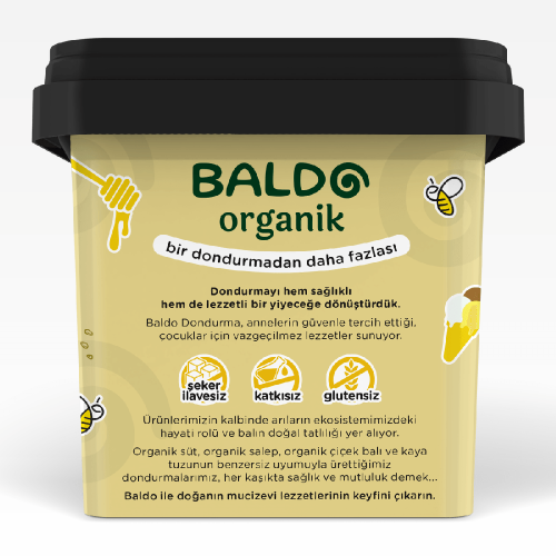 Organik Tahinli Dondurma (400 gr) Baldo