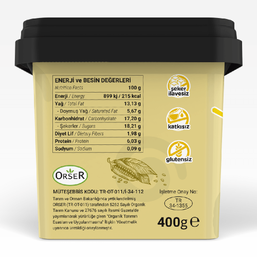 Organik Tahinli Dondurma (400 gr) Baldo