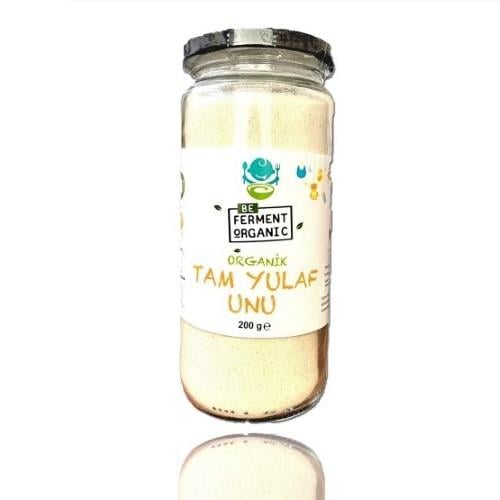 Organik Tam Yulaf Unu, Cam (200 gr) Beferment