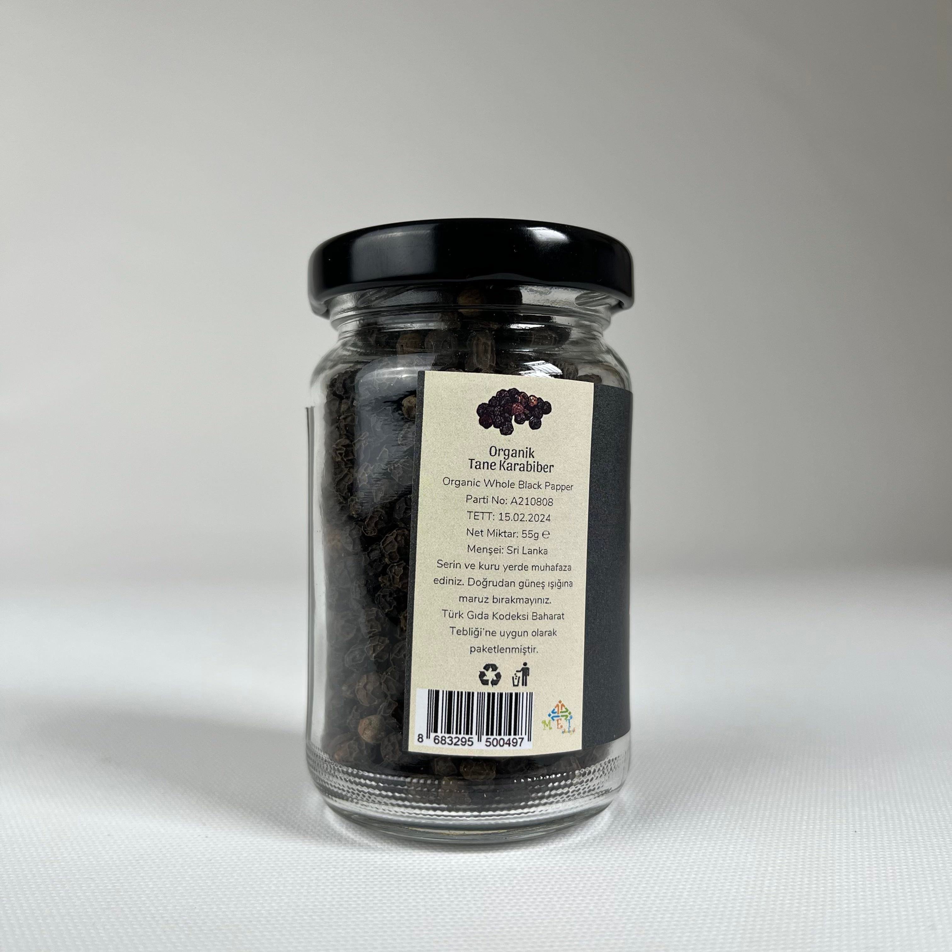 Organik Tane Karabiber (55 gr) Doğal Bi'Market